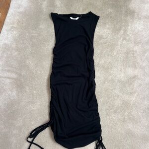 BB Dakota Black Ruched Mini Dress